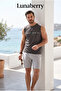 Pajama Men's Cotton Undershirt Shorts Set - 6