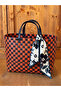 Handmade Knitted Basket Bag - Casual and Beach Bag - Large Size