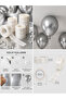 50Pcs Macaron Balloon Mixed Color Pastel Set 5 Mt Chain Double Sided Adhesive Tape Sticker - 5
