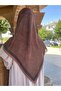 وشاح قطني كبير الحجم بنمط السحابة مقاس 115x115 سم - 2