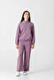 8-12 Years Berceste Soft Girls' Set-Purple - 5