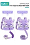 3-In-1 Toddler Harness Leash + Anti-Lost Wrist Link, Baby Safety Harness Walking Leash, Adjustable Wristband Strap Tether for Kids Walking Assistant, Perfect for Parents Boys Girls Outdoor Activity - 3