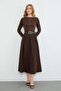 Belted Pleated Maxi Skirt - 3