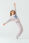 5-9 Years Old Butterfly Magic Girl's Suit-Lavender - 7