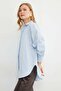 Basic Slit Oversized Shirt - 5