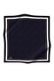 Black Silk Leopard Print Twill Scarf - 90X90, Hand Stitched - 8