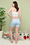 Star Patterned Elastic Waist Shorts - 5