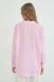 Basic Keten Görünümlü Oversize Gömlek - 8
