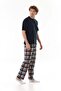 Plaid Patterned Pajama Set - 4
