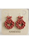 Red Bouquet Earrings - Women's Minimalist & Lightweight Design Earrings