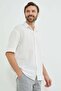 Linen Look Short Sleeve Shirt - 2