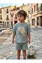 Unisex Waffle Fabric Children's Bohemian Double Set - 5