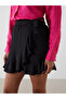 Original Elastic Waist Textured Ruffled Mini Skirt - 3