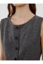 Alita city: standout oval neck women's knit vest - 5