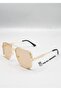 Unisex Pilot Sunglasses Gold Color Frame Beige Glass Uv Protection York C3