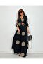 Glow Embroidered Kimono Set Long Maxi Length Shirt and Pants Set - 2