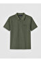 Nevavm Men's Textured Polo Collar T-Shirt with a Difference - 5