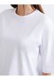 Two Mt Shop Quality Soulife White Combed Cotton Plain Standard & Regular Short Sleeve Women's T-Shirt - 4