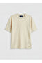 Original Oval Collar Textured Boys' T-Shirt
