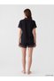 Two Mt Shop Quality Shirt Collar Women's Shorts Pajama Set - 4