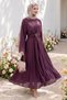 Buckle Bolero Plum Dress