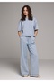 Oversize Fit Women's Light Indigo Denim Shirt - 3