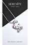 Crowned Hello Kitty Silver Steel Necklace