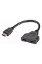 HDMI Male-Hdmi Female X 2 Adapter HDMI Multiplier 30 cm Cable Powermaster - 4