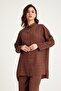 Brown Modal Short Shirt - 4