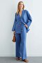 Linen Kimono with Tie Front, 2 Piece Set - 3