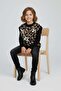 Leopard Patterned Bow Girl's Knitwear Sweater - 2