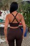 Prolift U Brown Seamless Sports Bra Sports Bra with Stitch-Free Pads - 5
