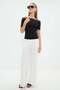 Lace Strap Detailed Boat Neck Blouse - 5