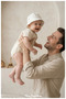 100% Linen, Cheerful Patterned Cotton Baby Bucket Hat (0-18 Months) (Size 43-46 cm) - 2