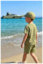 100% Cotton, for Young Children, Herringbone Fabric, Special Flat D Leather Emblem Cap (Ages 7-10) (Unisex) - 2