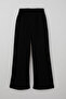 Girl's Pants with Stone Bow Accessories and Pockets, Ages 9-14, Black - 6