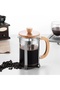 Metal Cage Bamboo Handle Bamboo Lid Glass Herb Strainer French Press 600 Ml. - 3