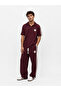 Men's Regular Fit Tracksuit Set with Stripe Detail, Burgundy - 3