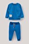 Unisex Baby Kids Top and Bottom Set 2-Piece 100% Cotton 2 Thread Pocket Seasonal Set - Blue - 2