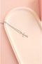 Xuping Necklace Women's Silver Color t Letter Steel Necklace with Shiny Zircon Stone Non Tarnish Antiallergic Necklace