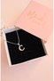 Xuping Necklace Women's Silver Color C Letter Steel Necklace with Shiny Zircon Stone Non Tarnish Antiallergic Necklace - 3