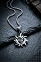 Spear Biohazard Handcrafted Stainless Steel Chain Men's Necklace