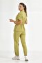 Pistachio Retro Women Doctor Nurse Medical Scrubs Suit Luxury Lycra Fabric - 5