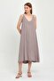 TIE-DETAIL STRAP MIDI DRESS (B23-00133) - 2