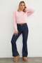 3 Thread California Letter Print Crop Sweatshirt - 2