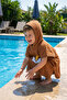 **Export Surplus** Embroidered Children's Surfer Poncho Beach Towel 100% Cotton Water Absorbent -Slightly Imperfect- - 3