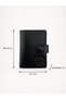 Men's Genuine Leather Matte Black Wallet and Card Holder - 4