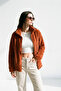 Women's Oversize Zippered Teddy Plush Cardigan - 5