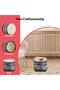 8 inch Drum Percussion Instrument 8-inch Floor Drum for Christmas Birthday Gift Bongo Floor Drums wi - 4
