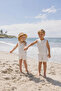 Muslin Sleeveless Summer Baby Set Ecru Color